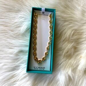 House of Harlow 1960 Gold Statement Necklace